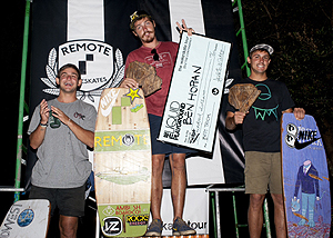 Winners - Austin Pastura (3rd), Ben Horan (1st), Andrew Pastura (2nd)